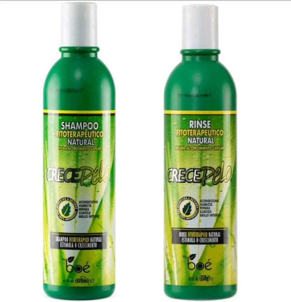 kit shampoo 370ml + condicionador 350gr crescePelo- Boé